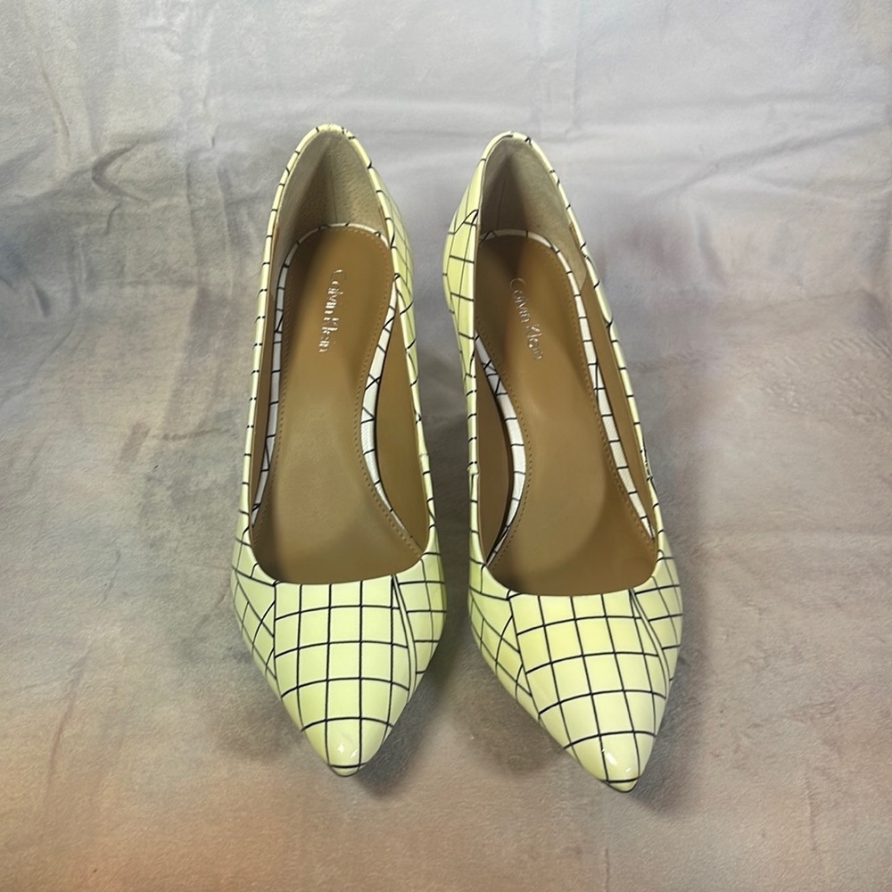 Calvin Klein Deco square pumps